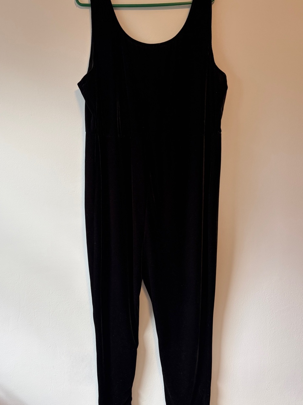 Unique Vintage Black Velvet Jumpsuit Plus Size 5X 26 Goth 90s Style